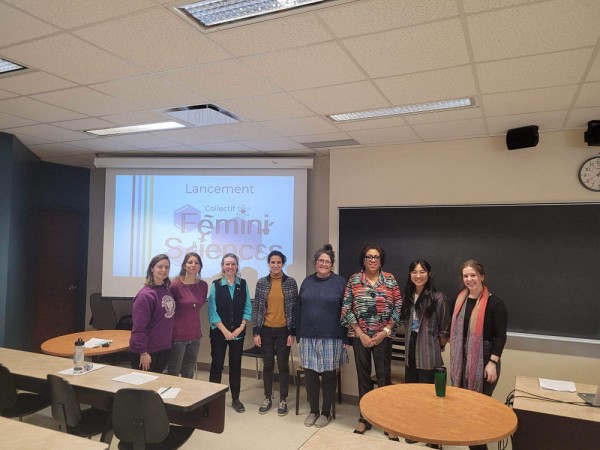 Les membres Collectif F&eacute;miniSciences, &agrave; l'occasion d'une rencontre.