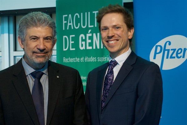 Les Prs Nicolas Abatzoglou et Ryan Gosselin.