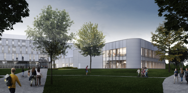 Vue ext&eacute;rieure du Carrefour du savoir, une r&eacute;alisation de l&rsquo;&Eacute;quipe&nbsp;A architectes (Jubinville et associ&eacute;s) et Lemay en consortium.