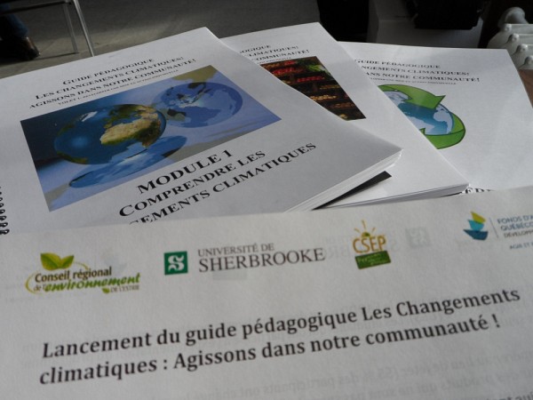 Le guide p&eacute;dagogique Les changements climatiques&nbsp;: agissons dans notre communaut&eacute;!