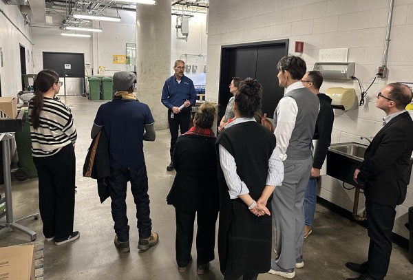 Visite sur la gestion des mati&egrave;res r&eacute;siduelles au Campus