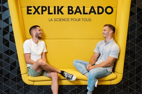 Thomas Deshayes et Alexis Marcotte-Ch&eacute;nard, &eacute;tudiants en sciences de l'activit&eacute; physiques et fondateurs du Balado EXPLIK