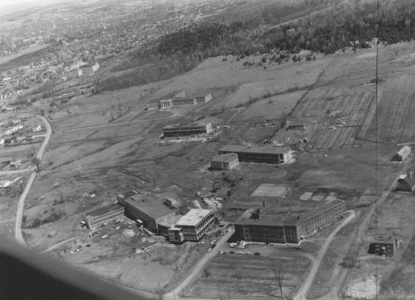 Campus de l'Universit&eacute; en 1960