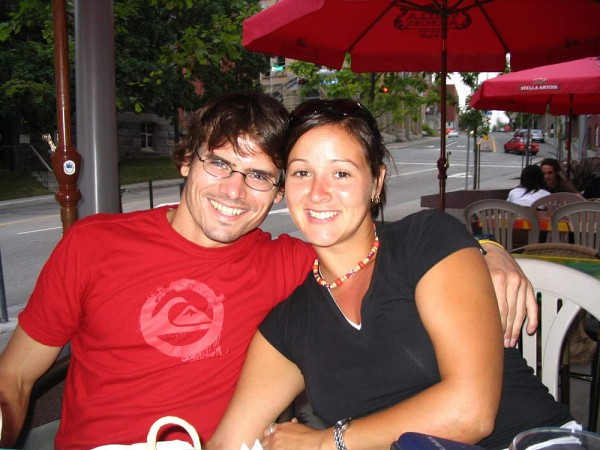 Genevi&egrave;ve et son conjoint au d&eacute;but de leur relation.